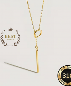 hautfreundliche vergoldete Edelstahlkette für Frauen