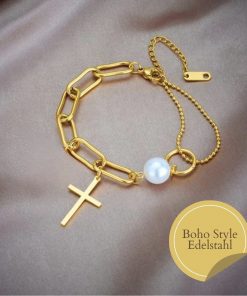 Filigranes Damen Armband goldfarben elegant