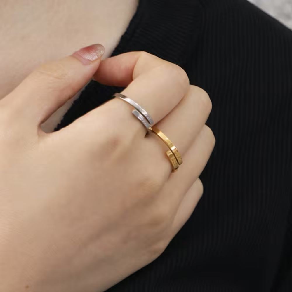 Bedeutungsvolle Gravur Ring silber