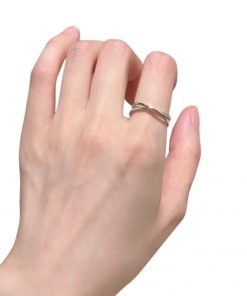 Eleganter Ring mit Zirkonia Stein verstellbar