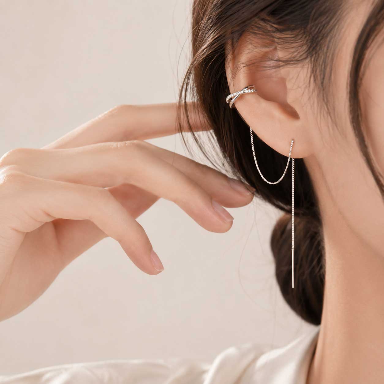 ohrschmuck silber modern